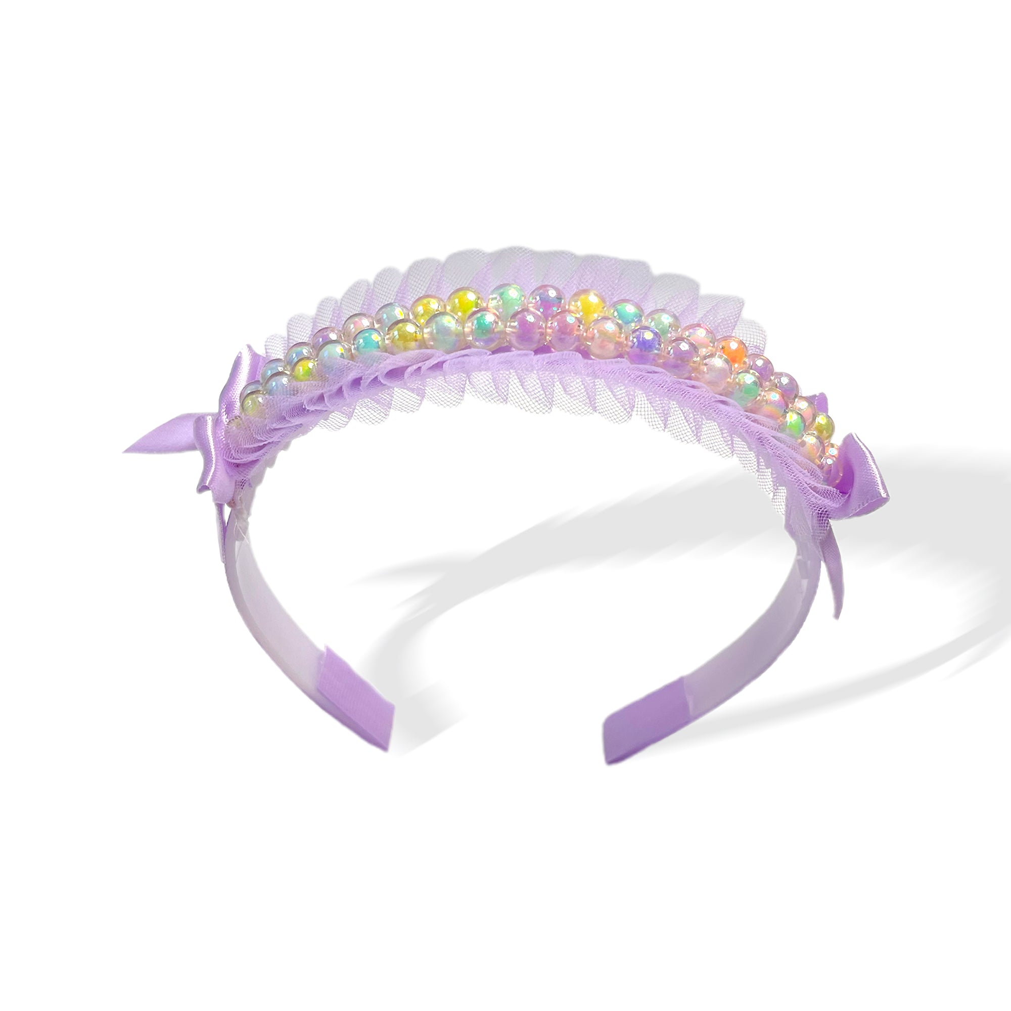 Lavender Dream Pearl & Tulle Hairband