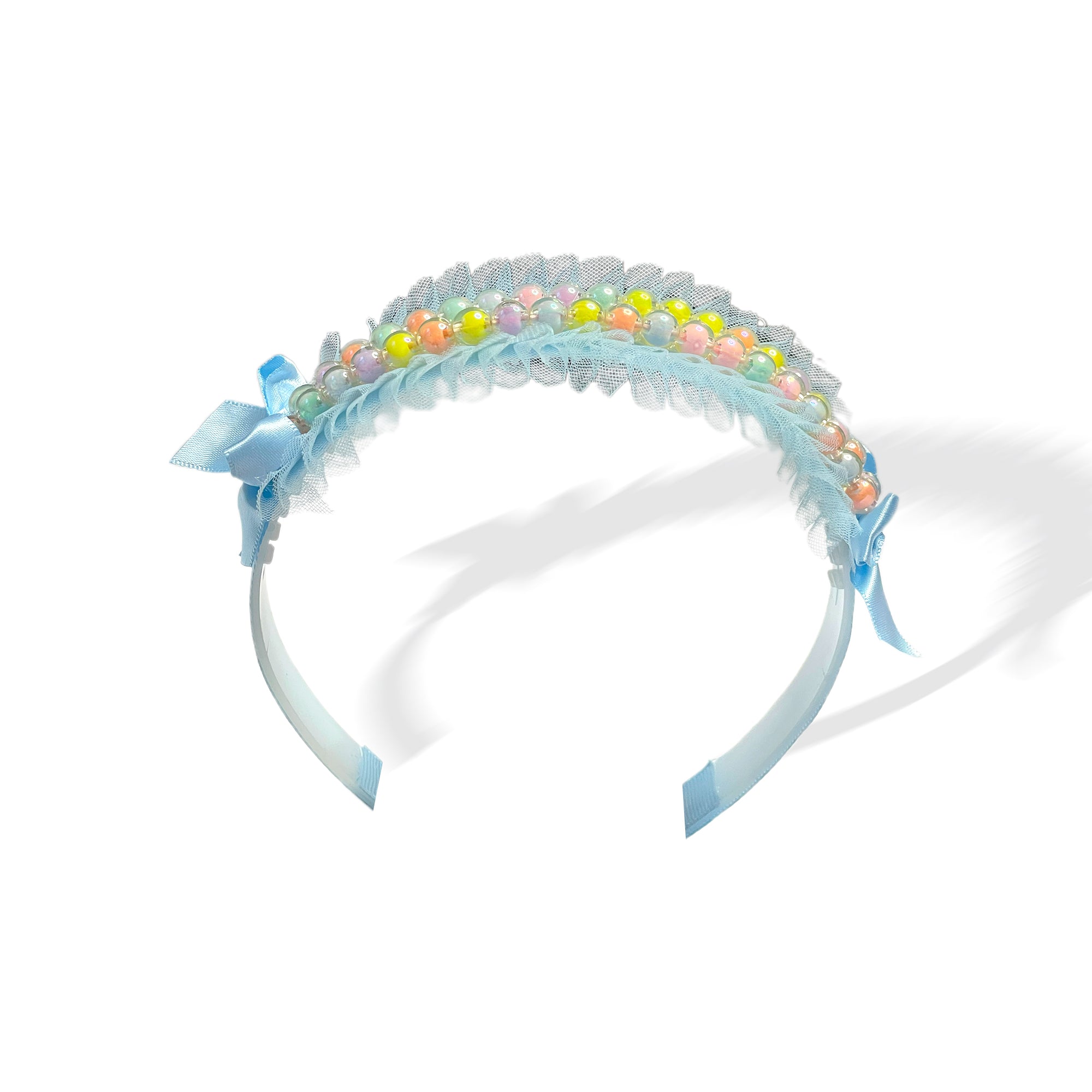 Sky Breeze Pearl & Tulle Hairband