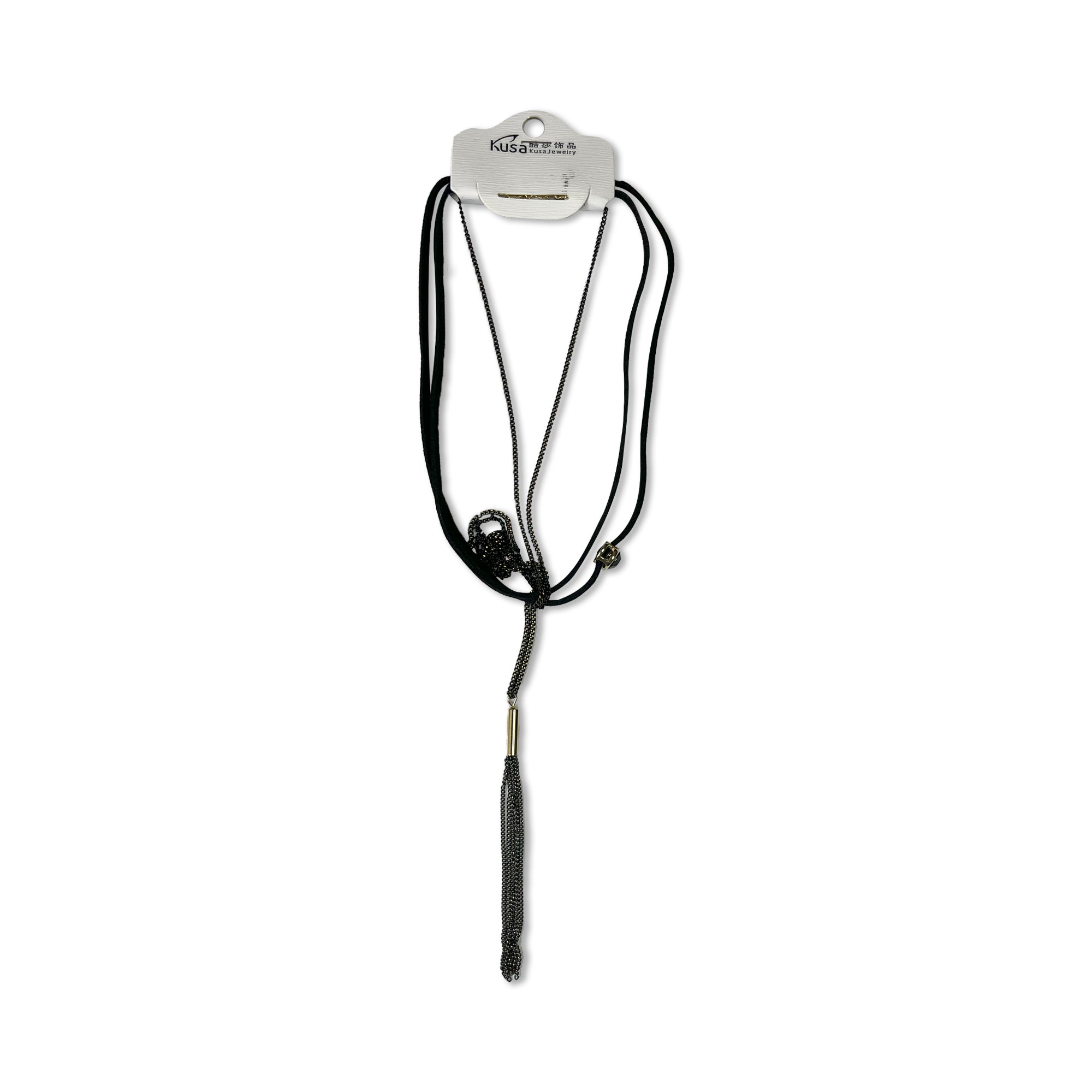 Dual Strand Dusk Tassel Necklace