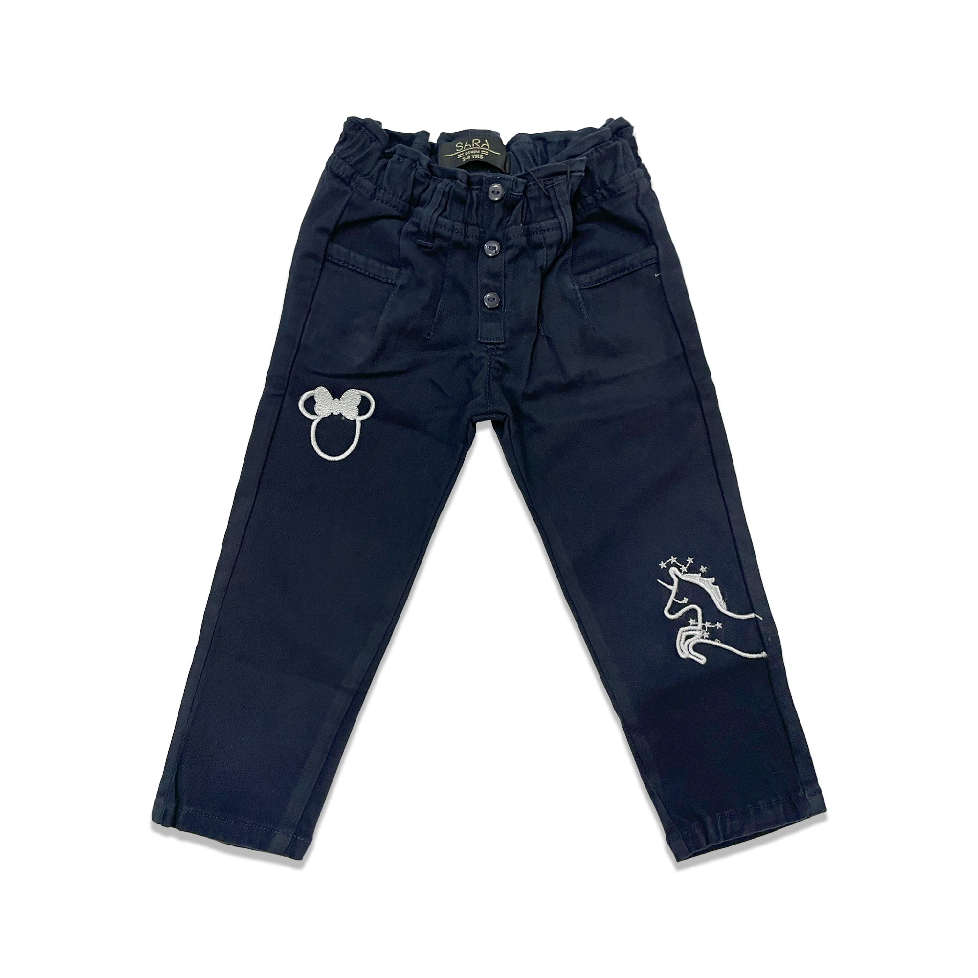Kids' Embroidered Twill Pants