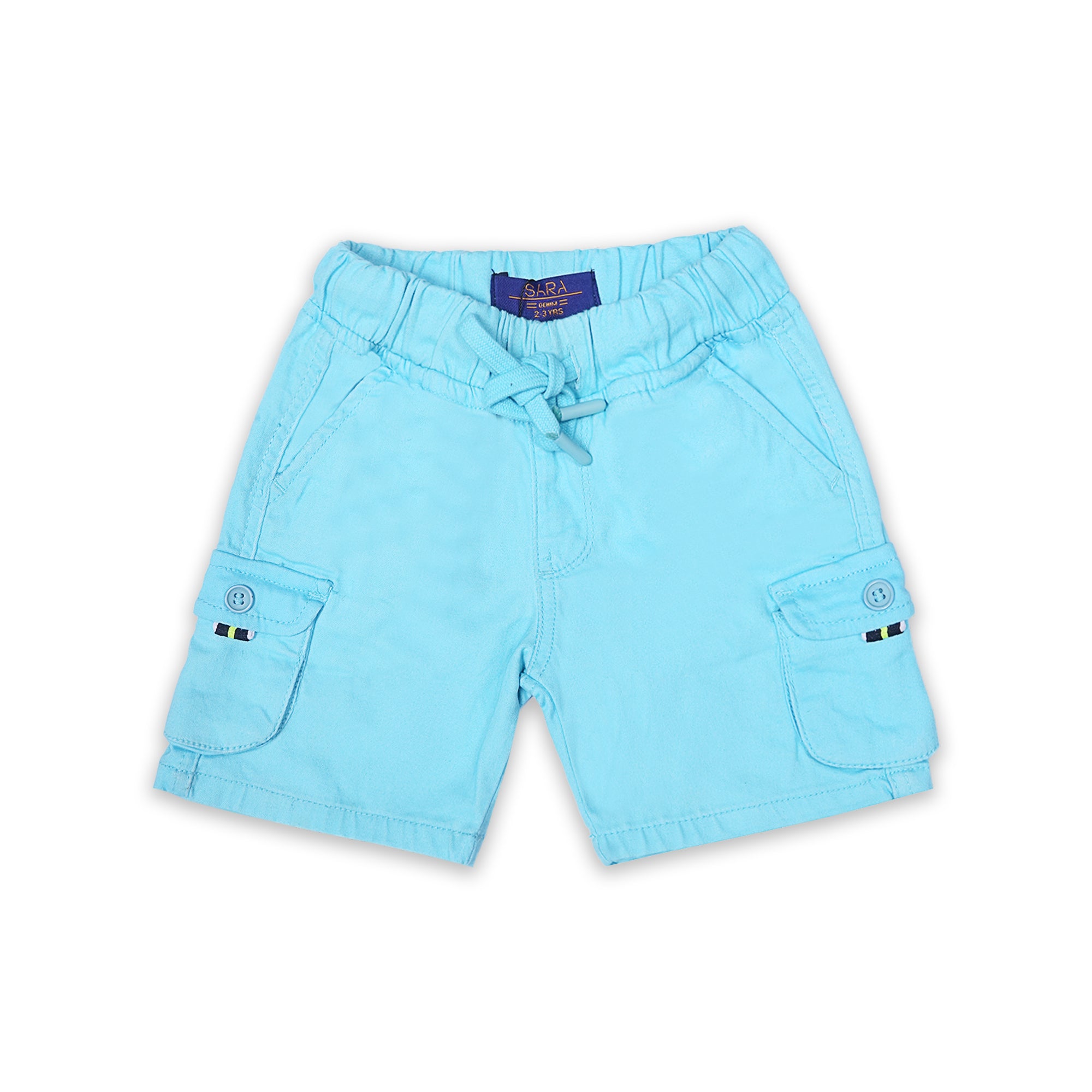 Stylish Boys' Light Blue Cargo Shorts