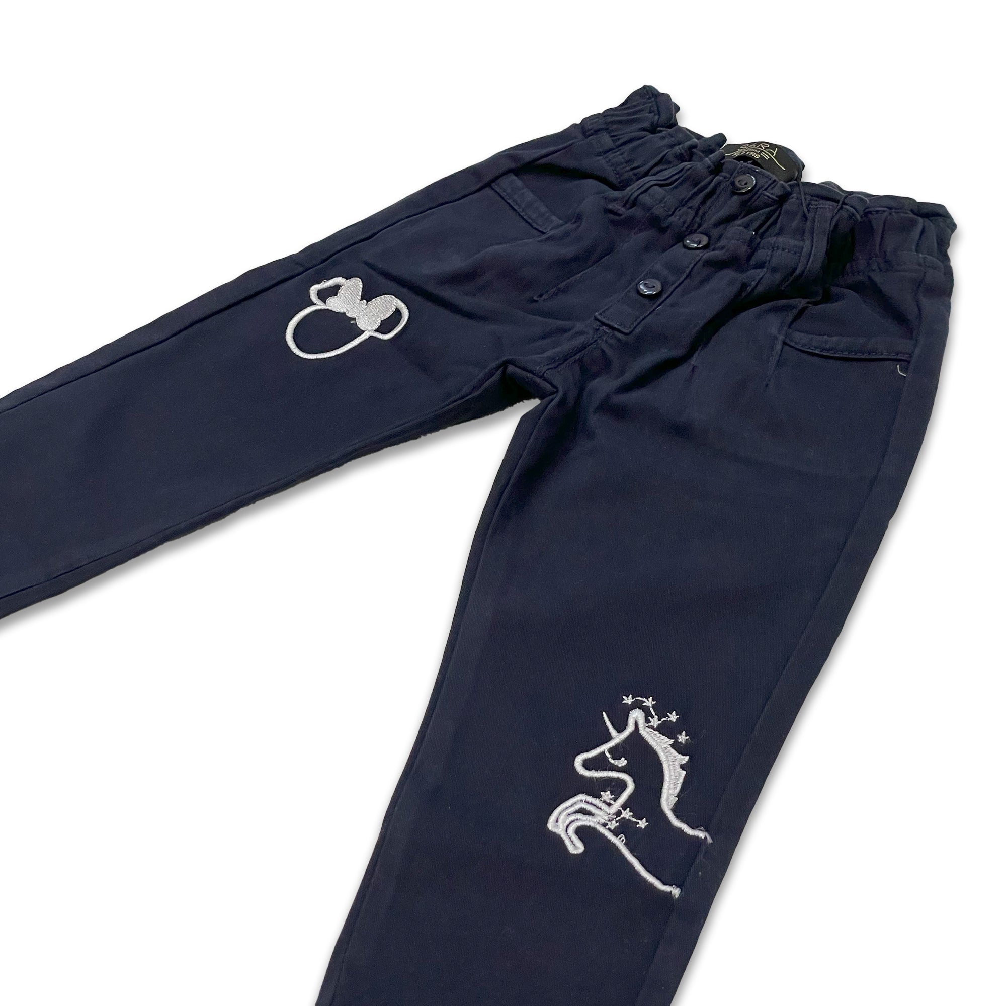Kids' Embroidered Twill Pants