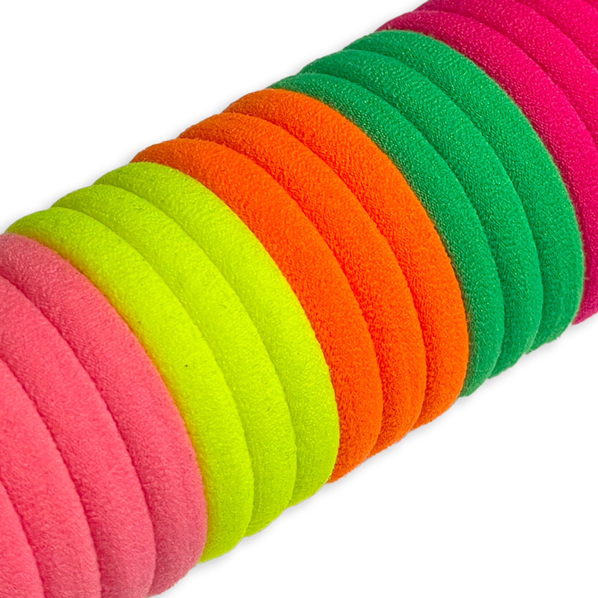 Vibrant Rainbow Elastic Hair Tie 20 Set
