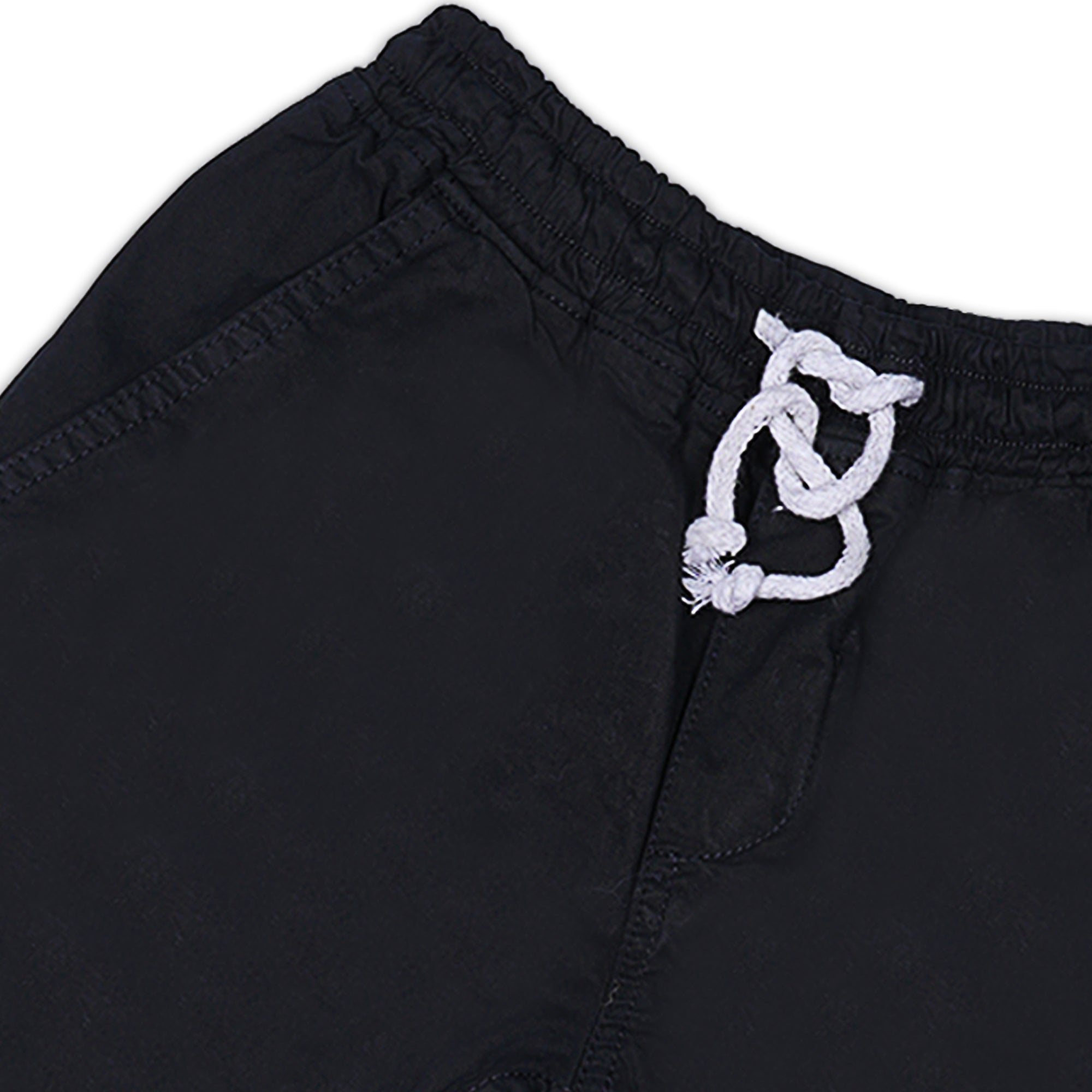 black Jogger Pants with Drawstring