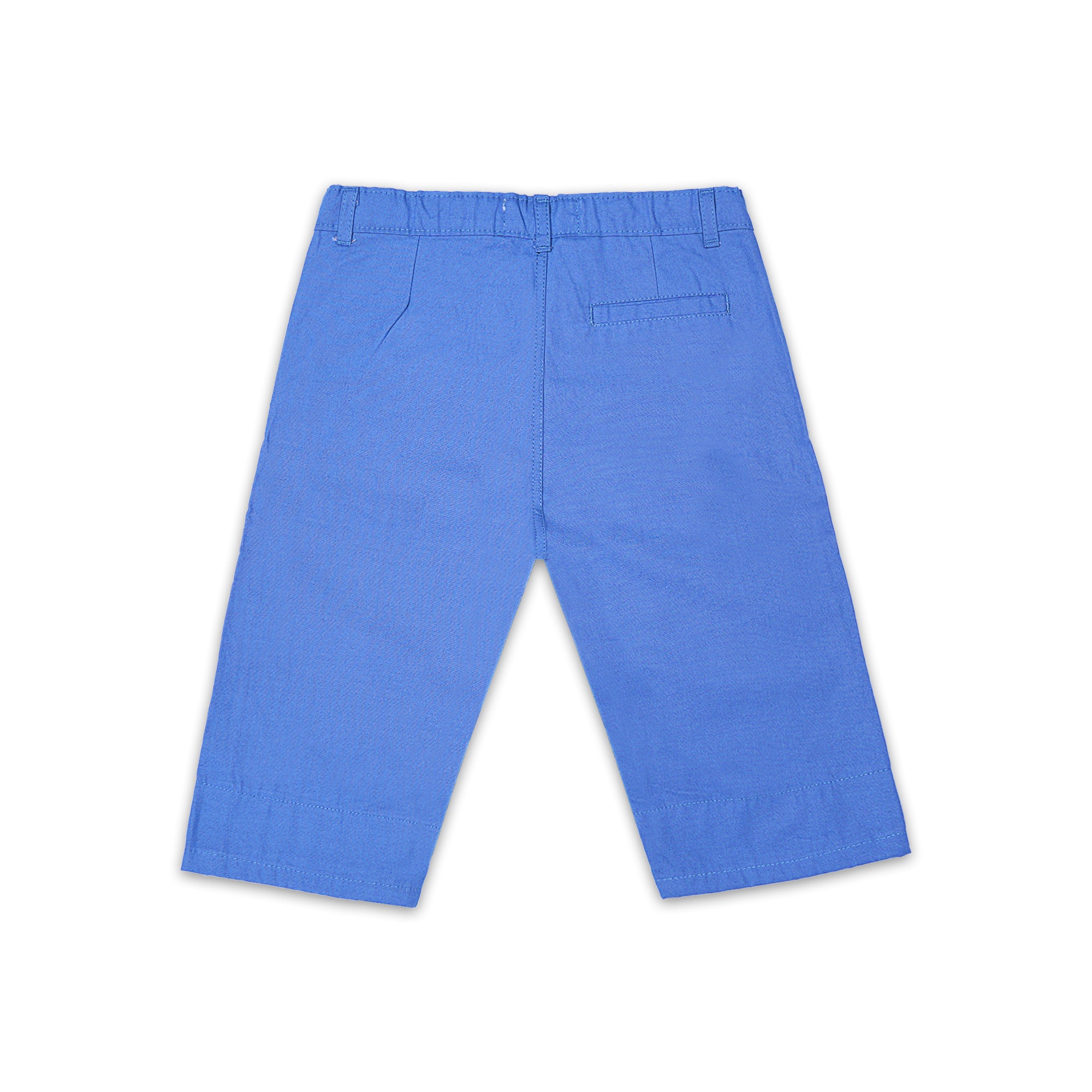 JuniorArm Boys' Blue Shorts with Truck Appliqué