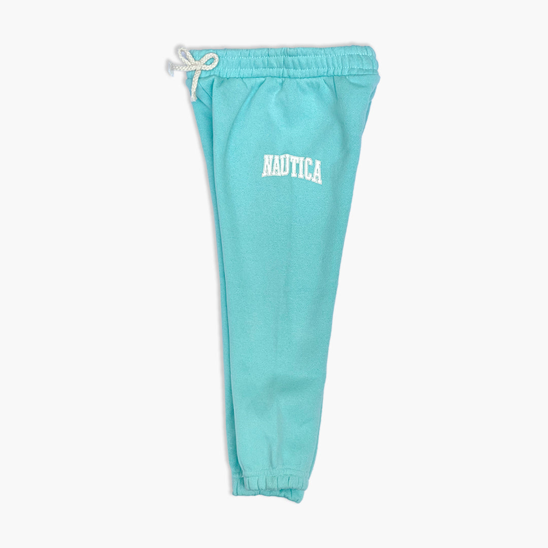 Nautica Kids' Light Blue Pullover Sweatshirt & Jogger Tracksuit Set | EST 1983 New York City