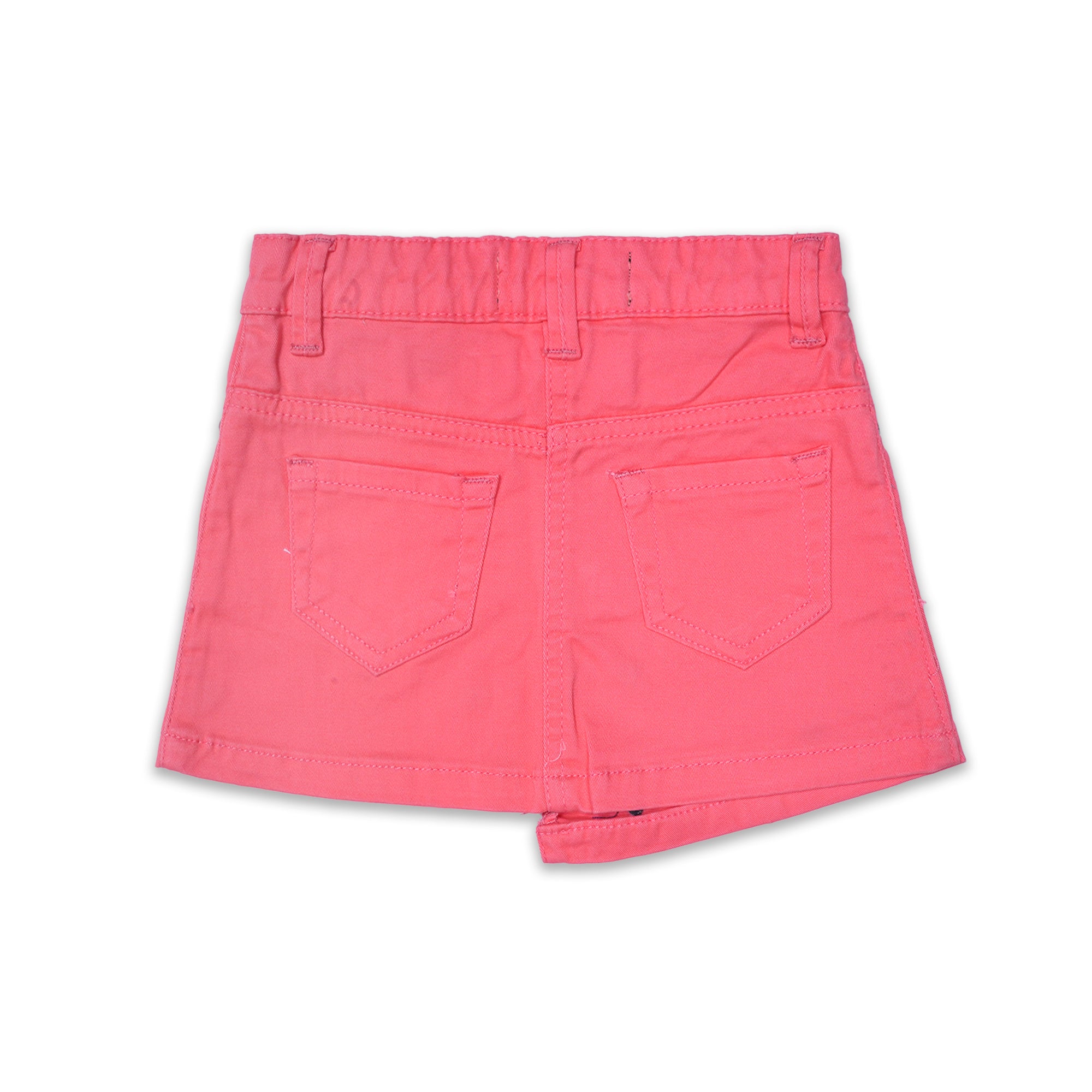 Stunning Girls' Peach Heart Print Skirt