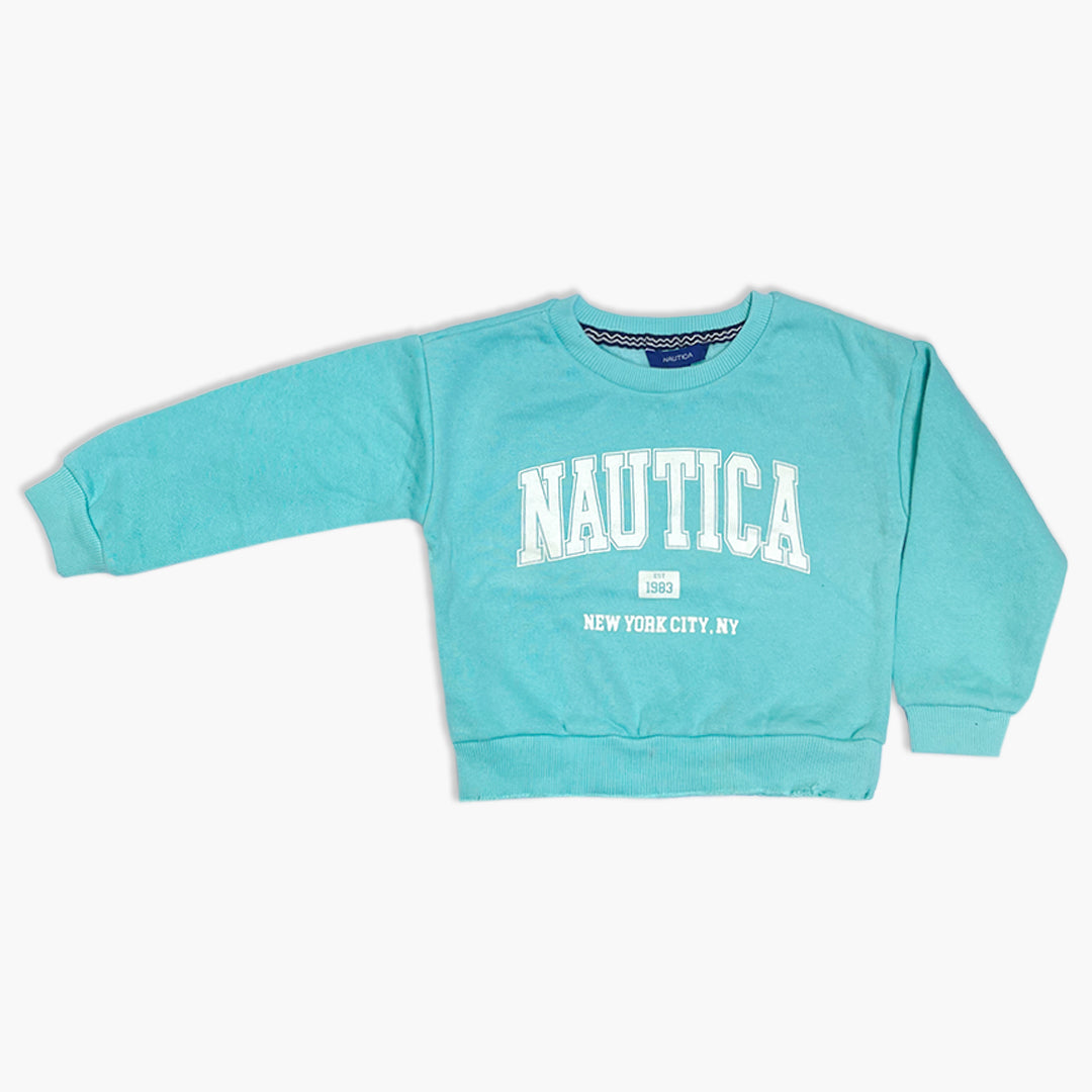 Nautica Kids' Light Blue Pullover Sweatshirt & Jogger Tracksuit Set | EST 1983 New York City