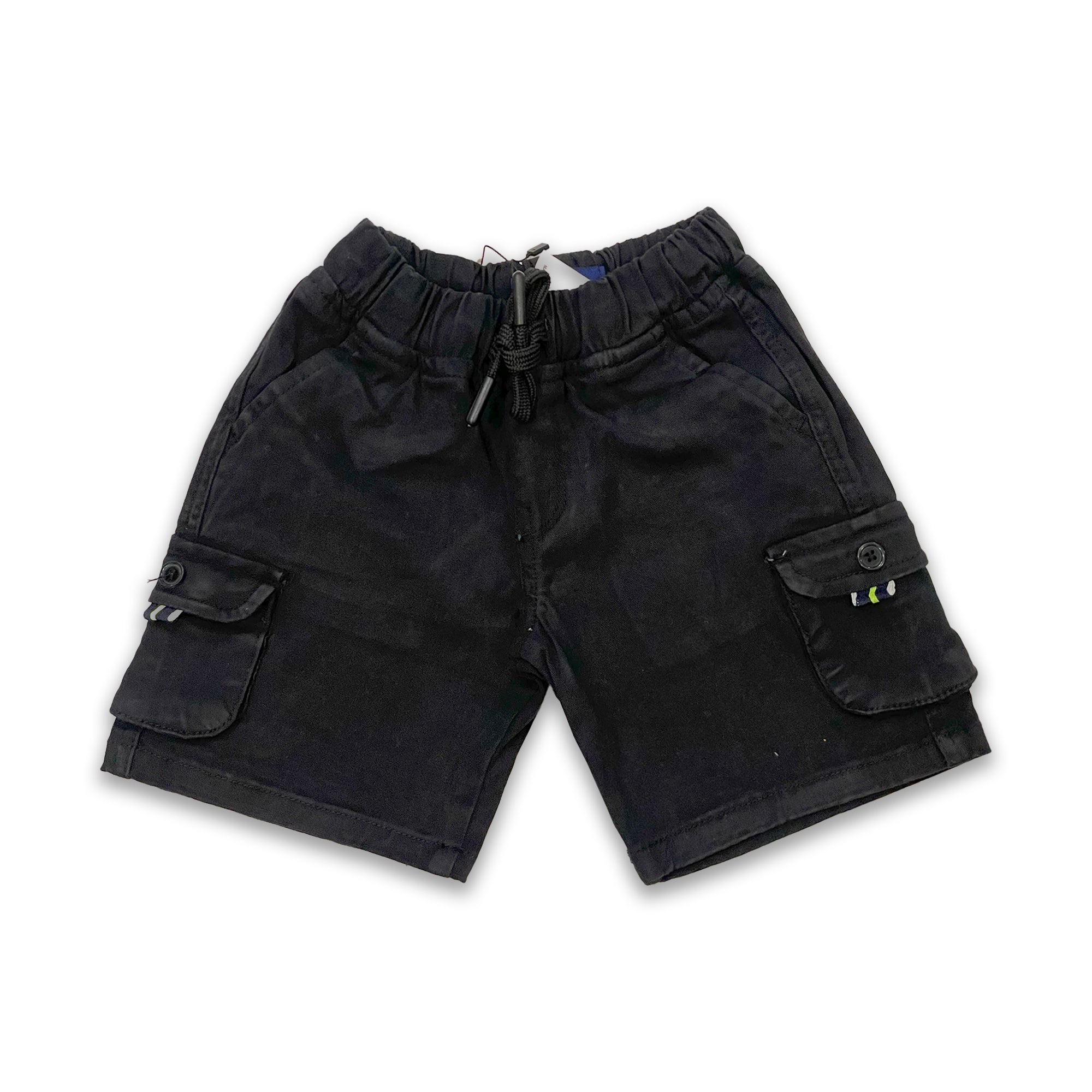 Kids' Black Cargo Shorts