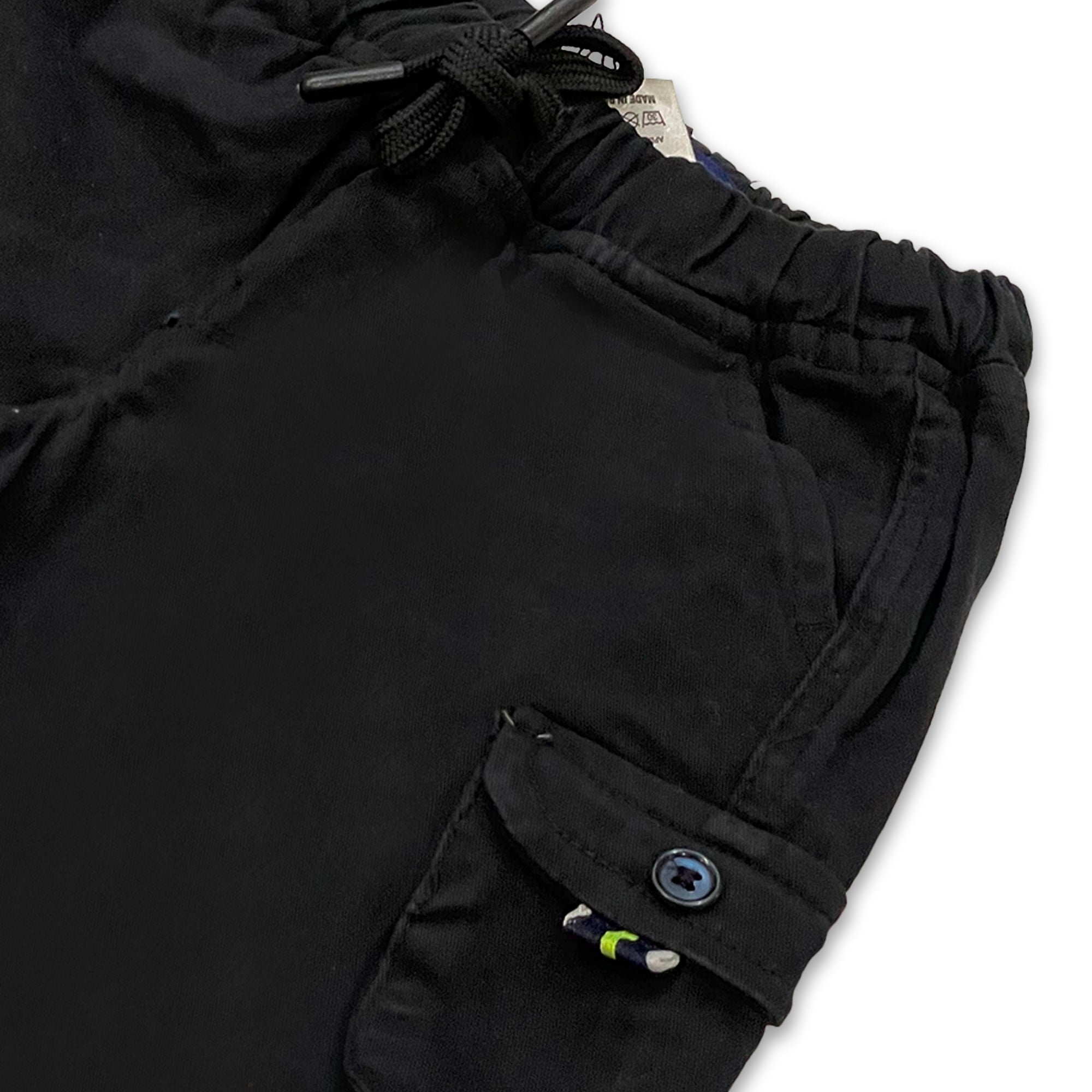 Kids' Black Cargo Shorts