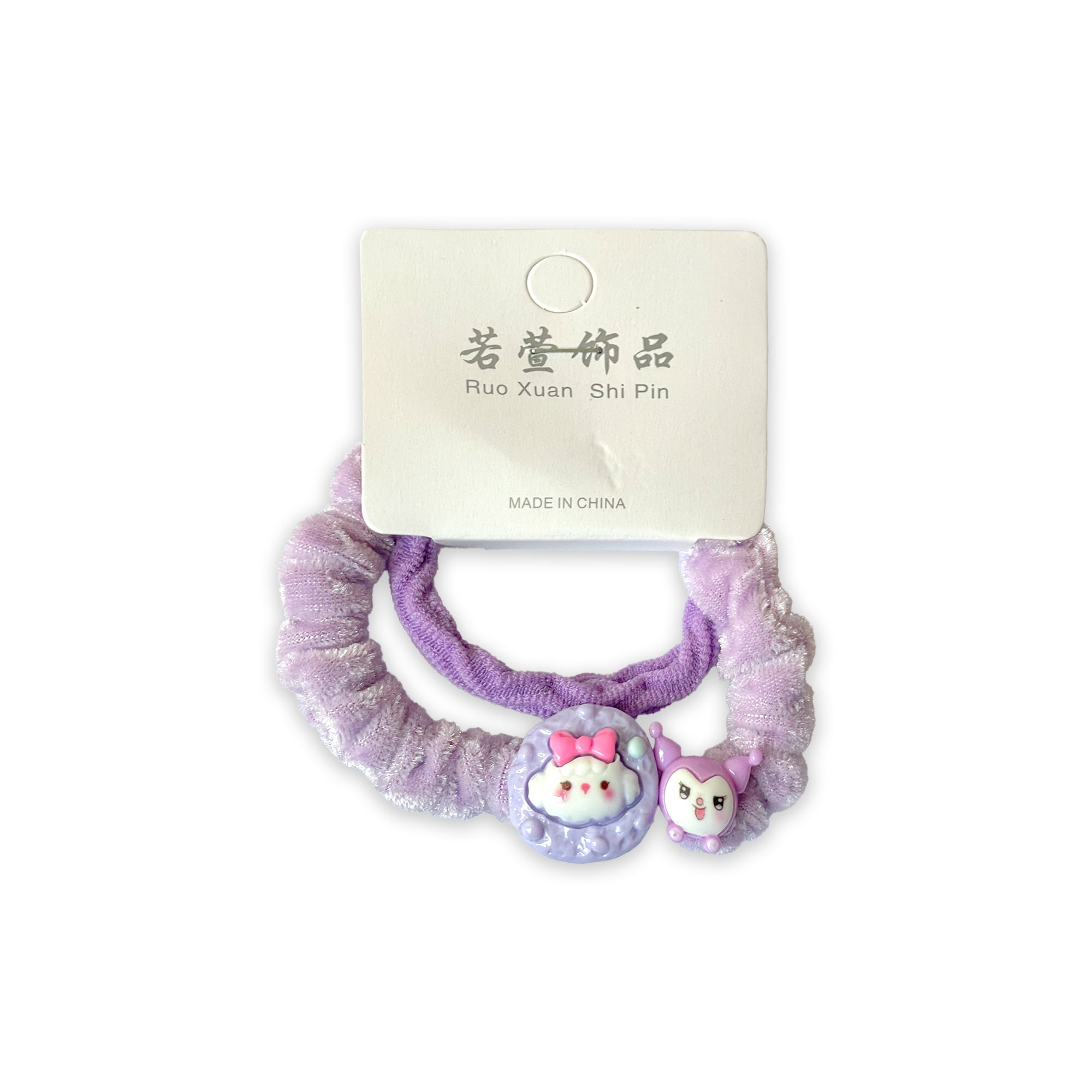 Kuromi and My Melody Inspired Hair Scrunchie