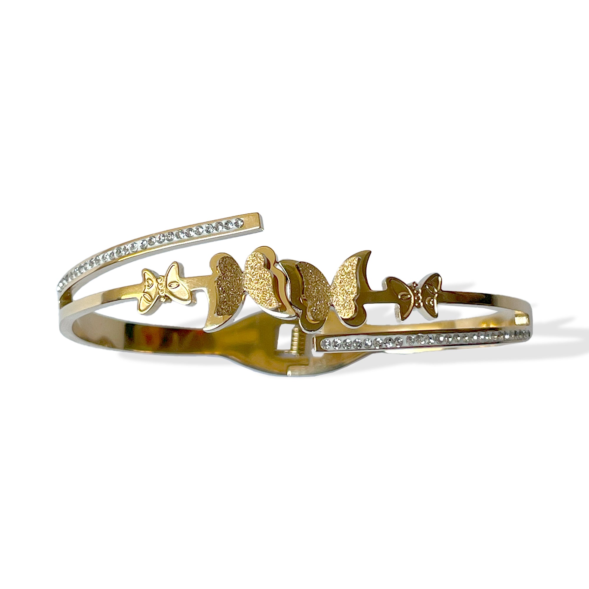 Butterfly Sparkle Bangle: Whimsical Elegance