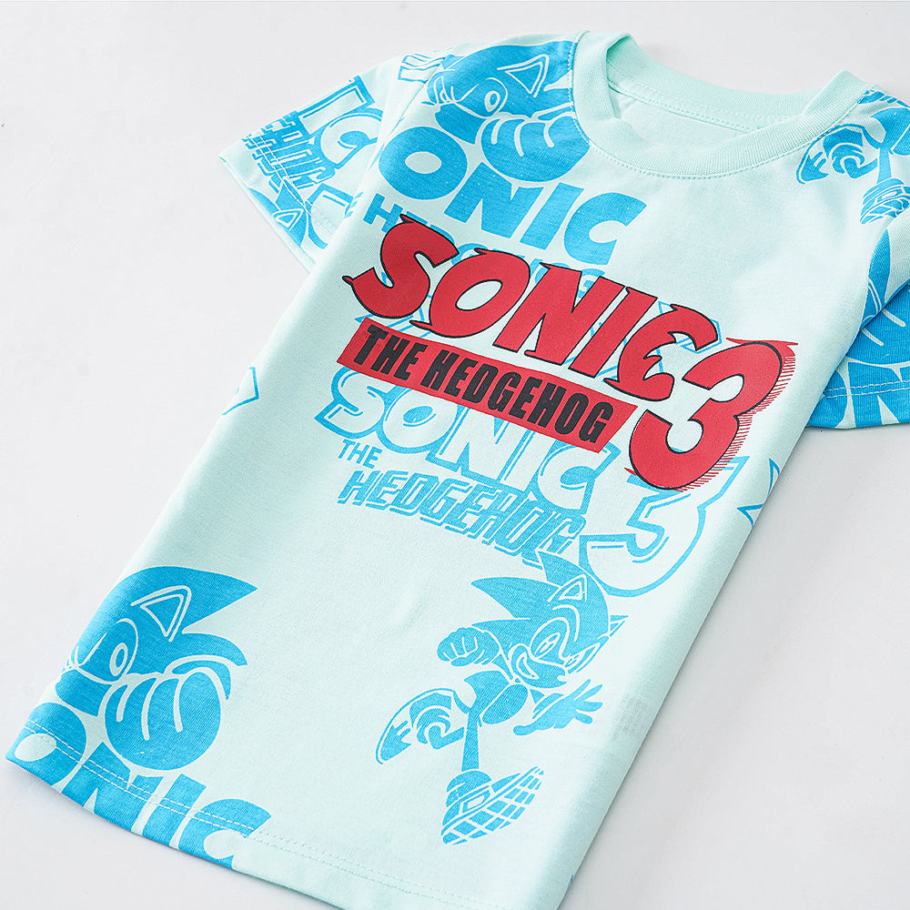 Sonic Speed: mint green T-Shirt with Sonic the Hedgehog Graphics