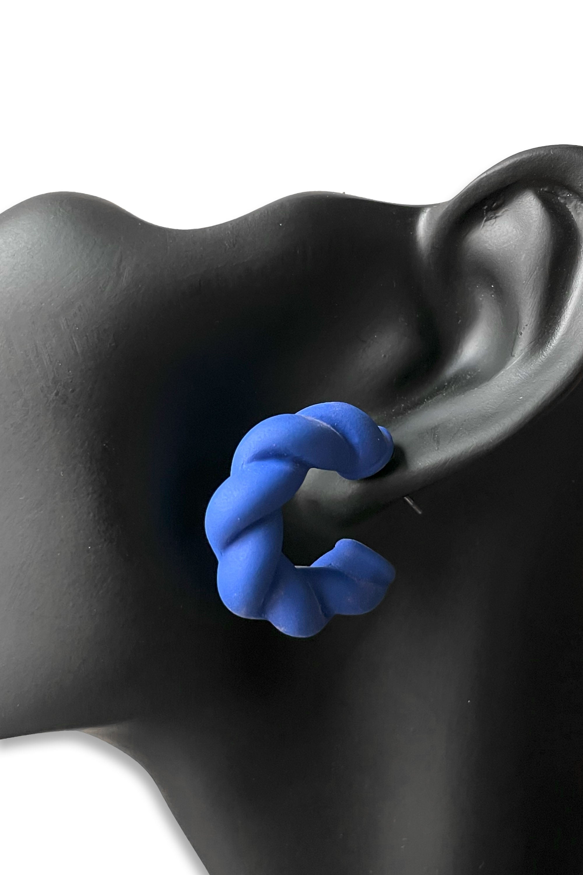 Cobalt Blue Ceramic Twist