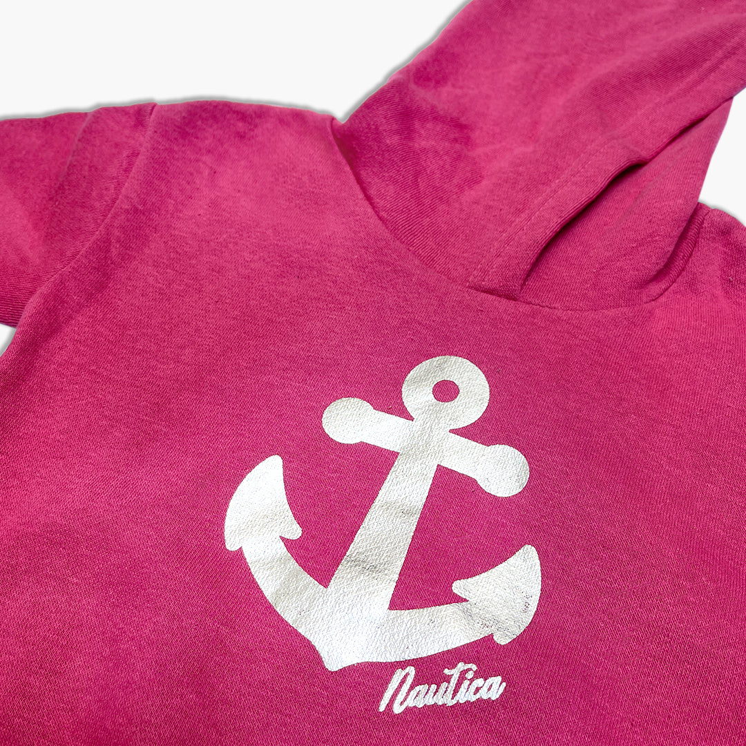 Nautica Girls' pink Pullover Sweatshirt & Track Pants Set