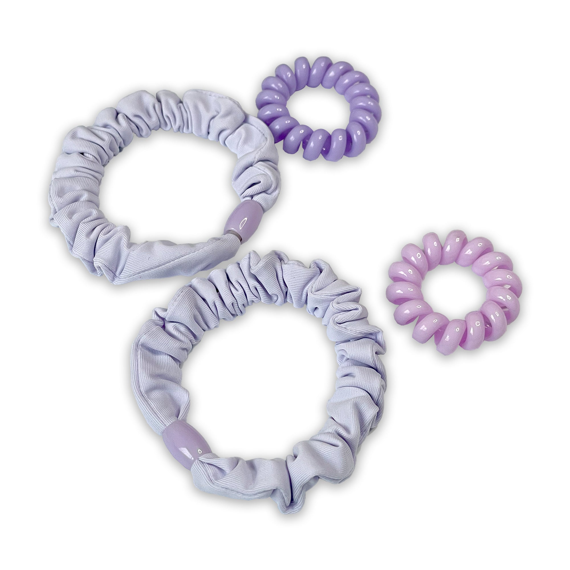 Purple Hair Tie Set (4 Pieces)