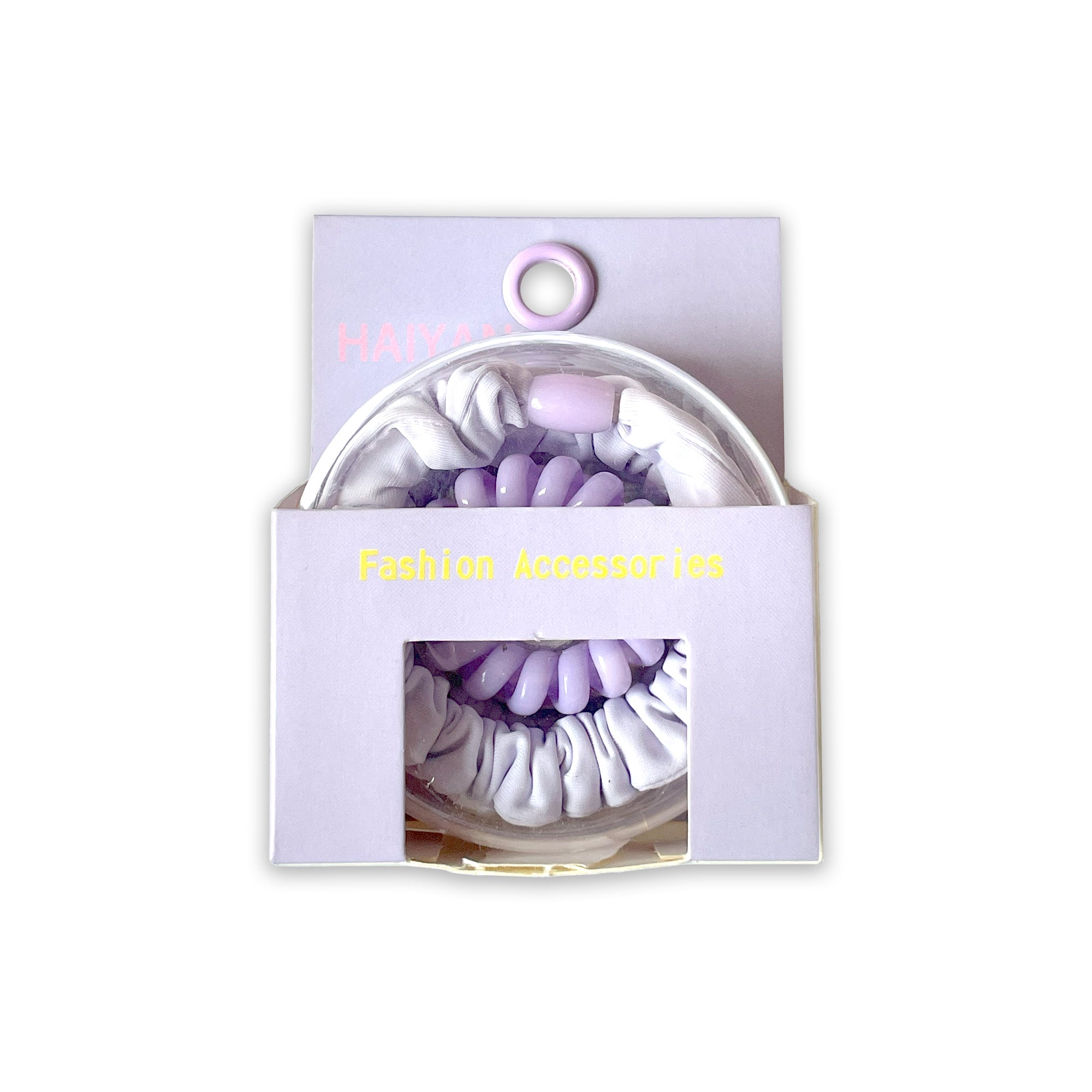 Purple Hair Tie Set (4 Pieces)