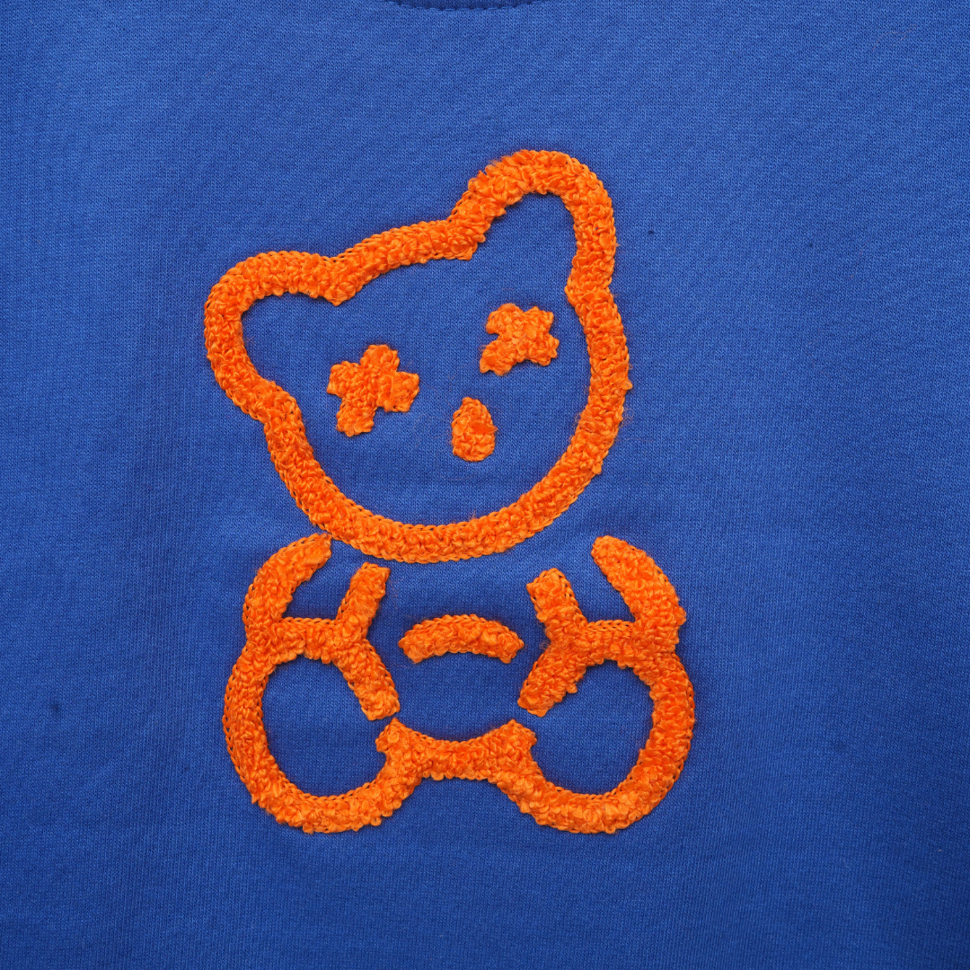 Teddy Bear Embroidered Sweatshirt