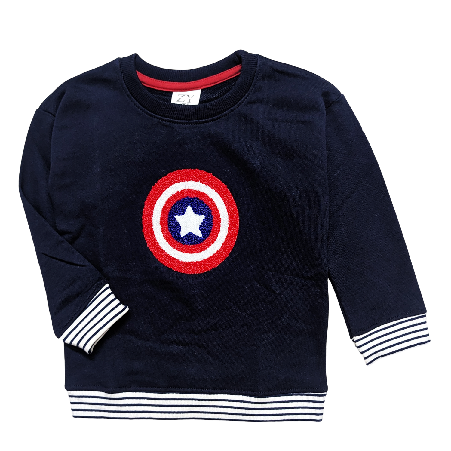 Marvel Blue Embroidered Sweatshirt