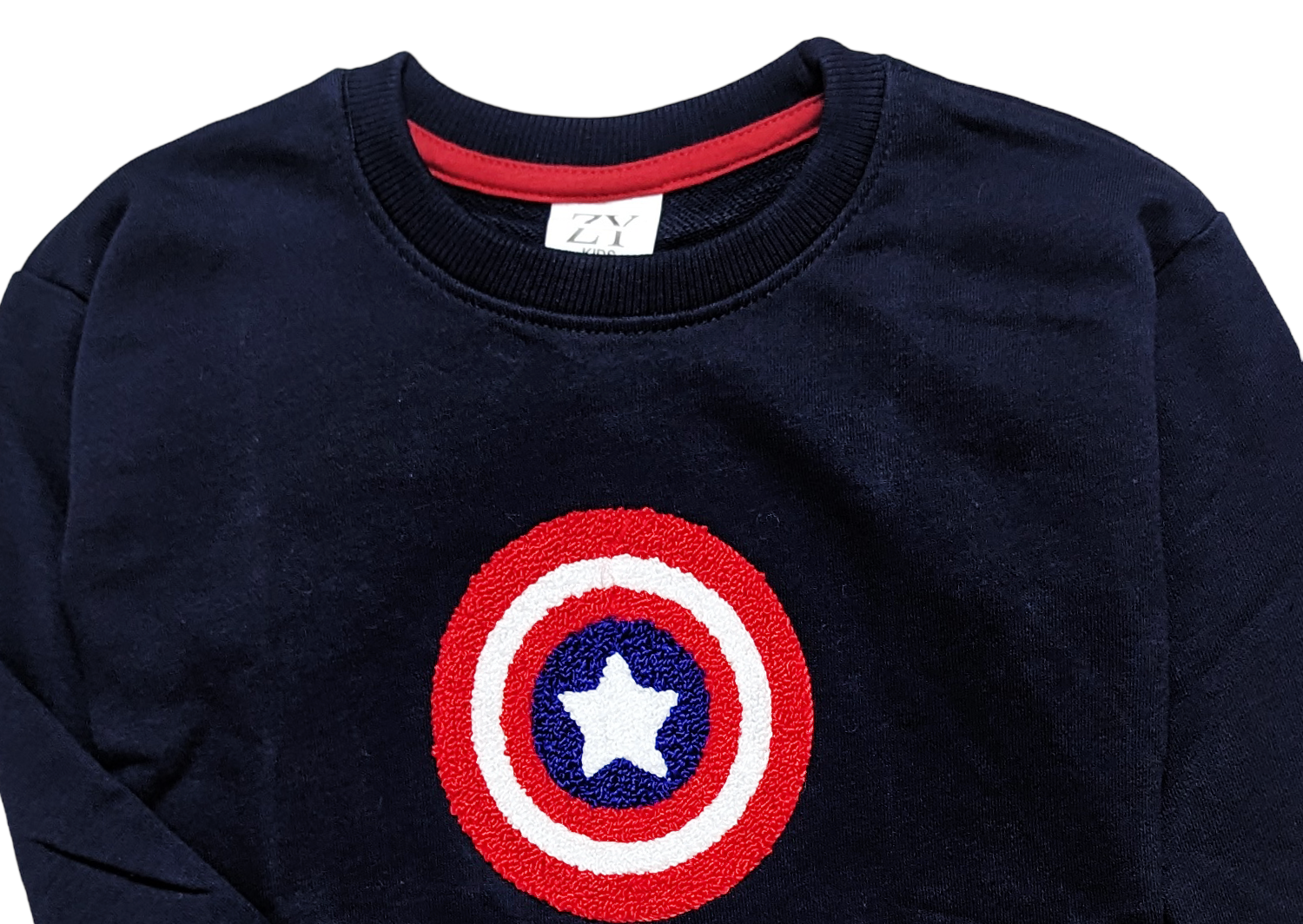 Marvel Blue Embroidered Sweatshirt