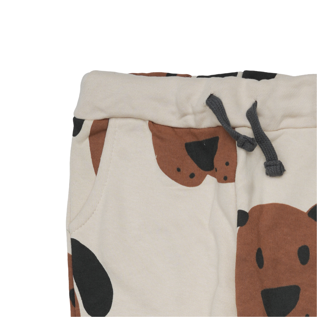 Classic Comfort Trousers With Puppy Design