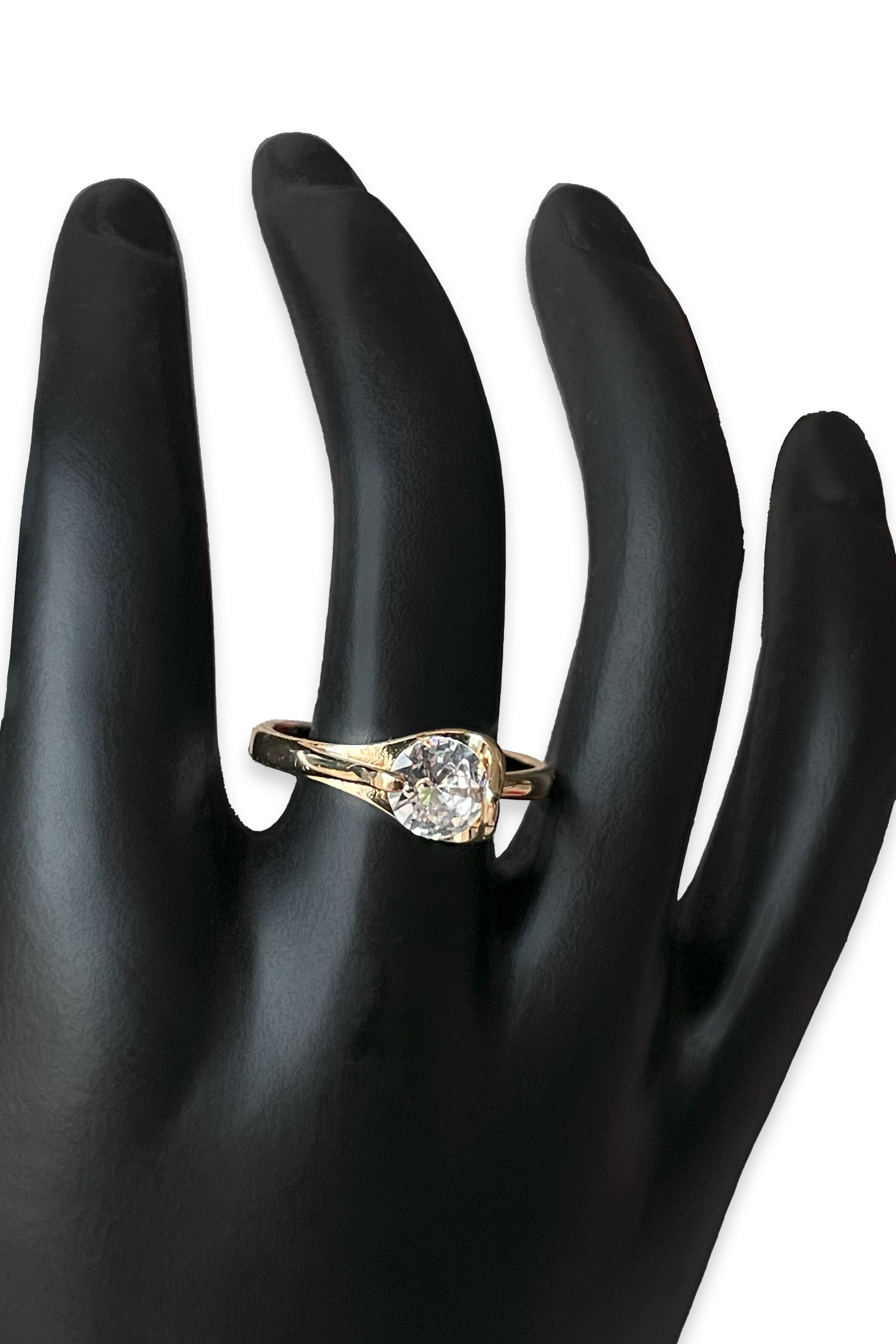 Gold Plated Cubic Zirconia Ring