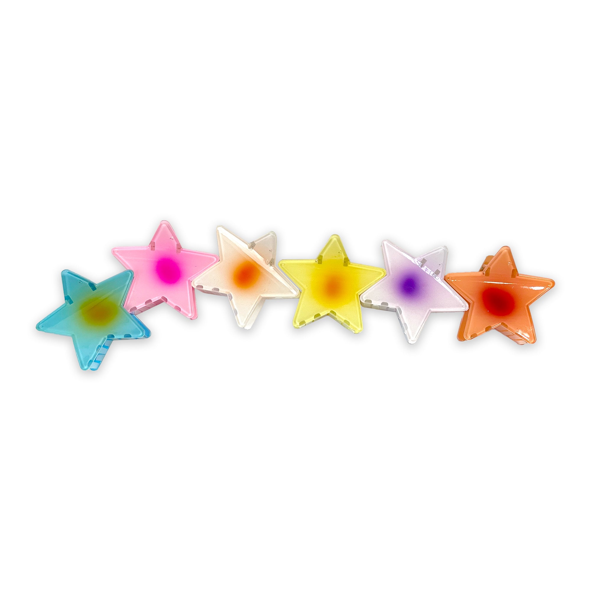 Blue Star-Shaped Hair Clip