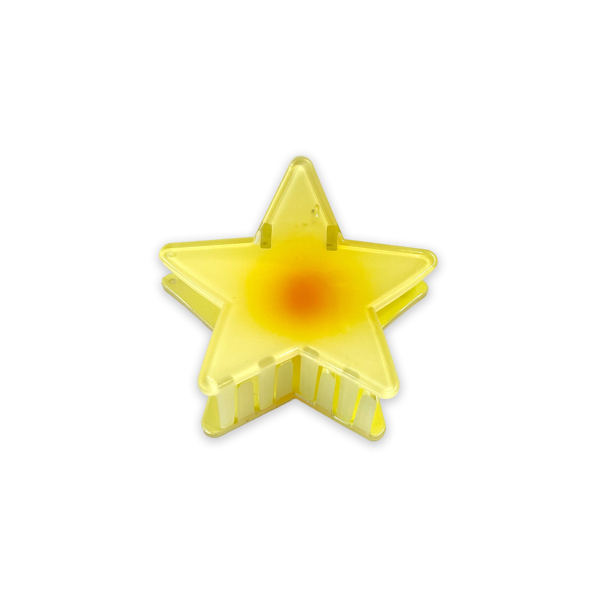 Yellow Star-Shaped Hair Clip