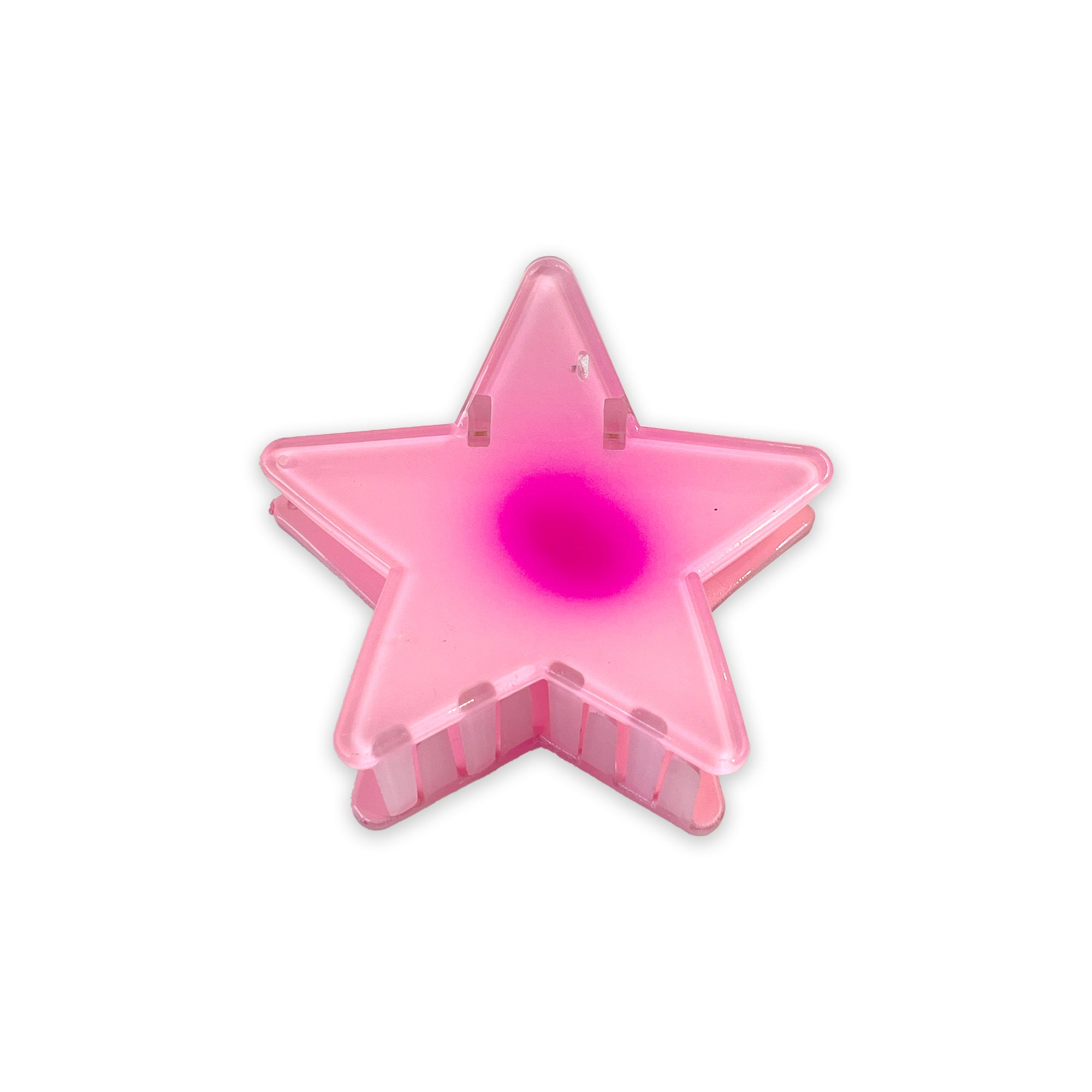 Pink Star-Shaped Hair Clip