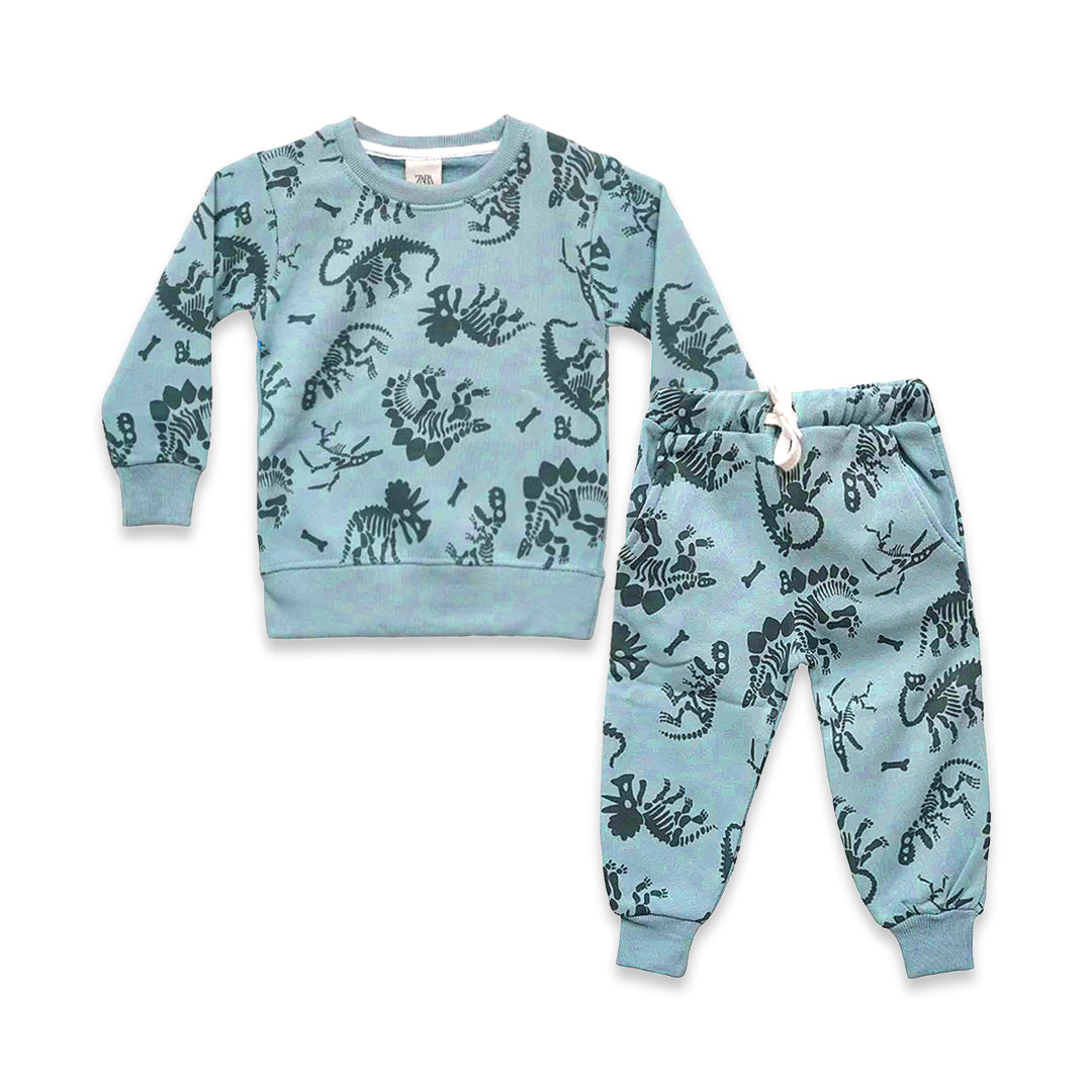 ZARA Dino Fleece 2 Piece Suit