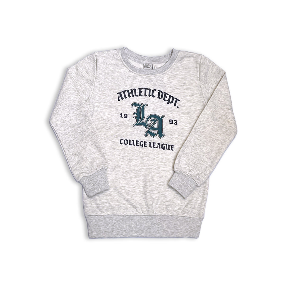 Kids' Heather Branded Fleece College League Sweatshirt