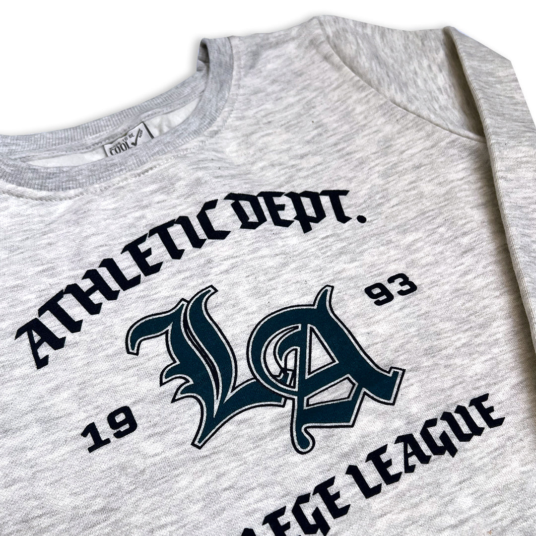 Kids' Heather Branded Fleece College League Sweatshirt