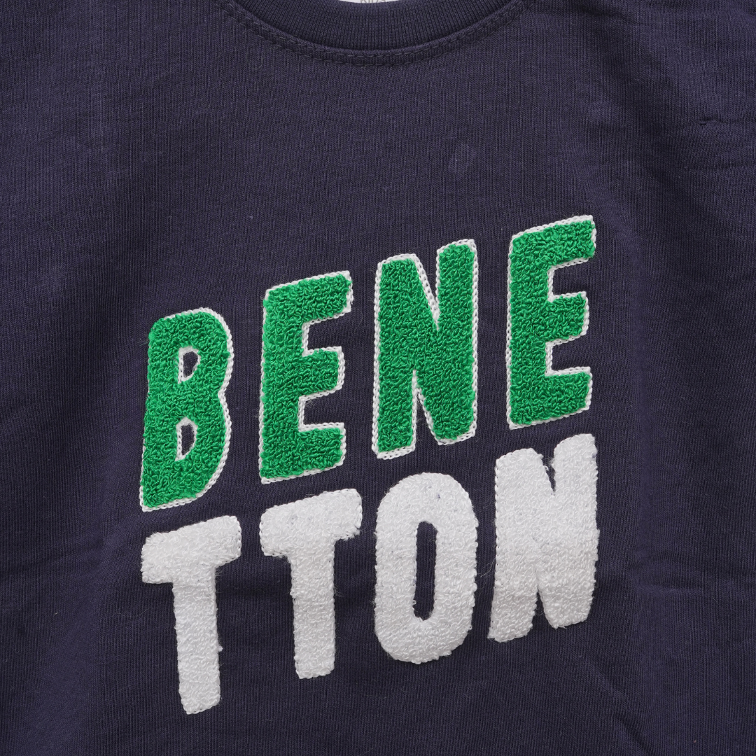 Benetton Crewneck Embroidered Sweatshirt