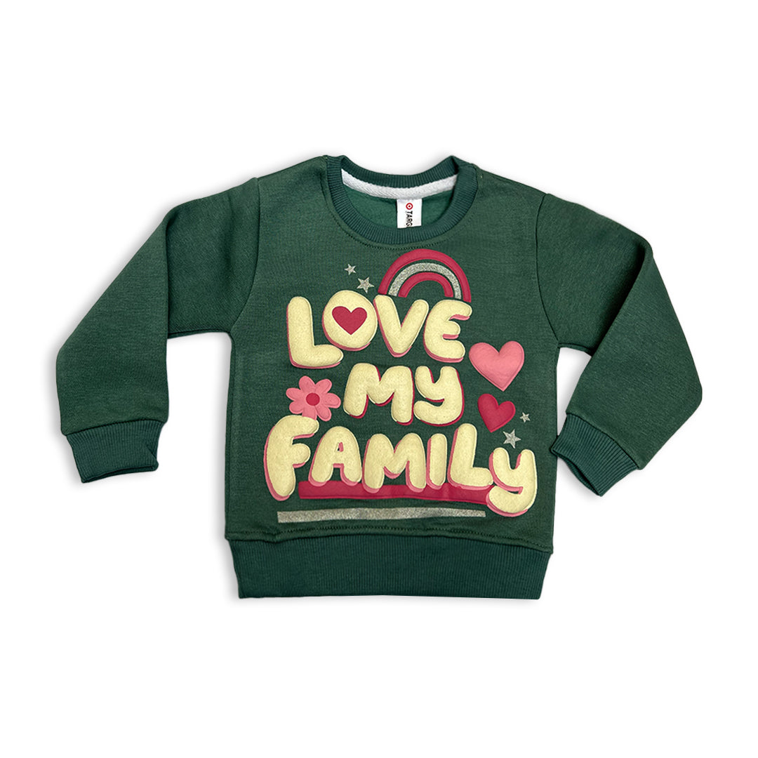 Green Branded Sweatshirt and Jogger Set