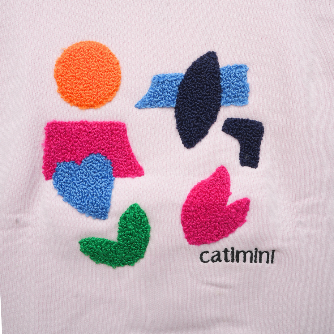 Minicat Fleece Embordered Sweatshirt
