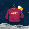 Happy Embroidered Sweatshirt