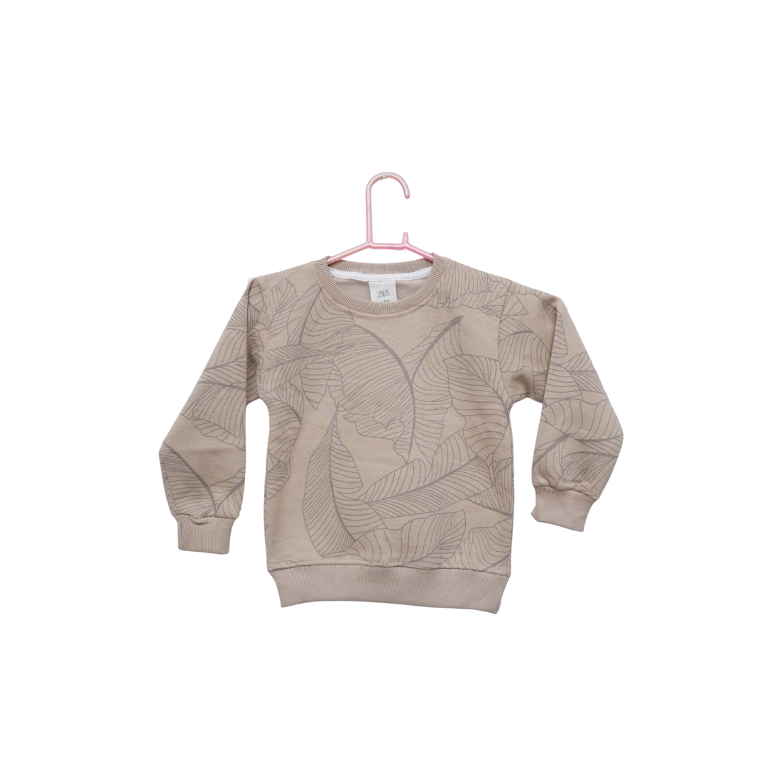 Leaf Beige Fleece 2 Piece Suit