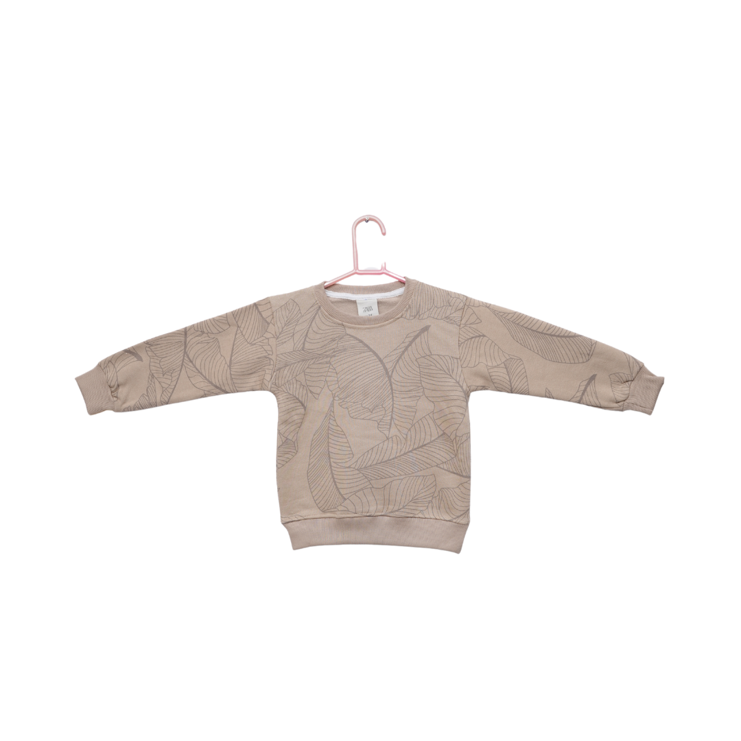 Leaf Beige Fleece 2 Piece Suit