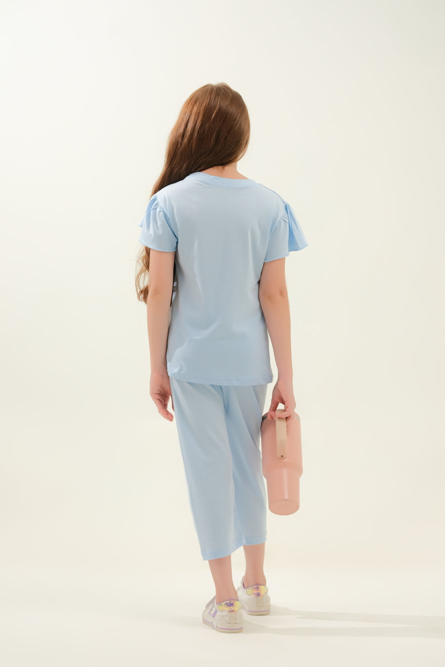 Girls' Light Blue Unicorn "So Bright" Lounge Set