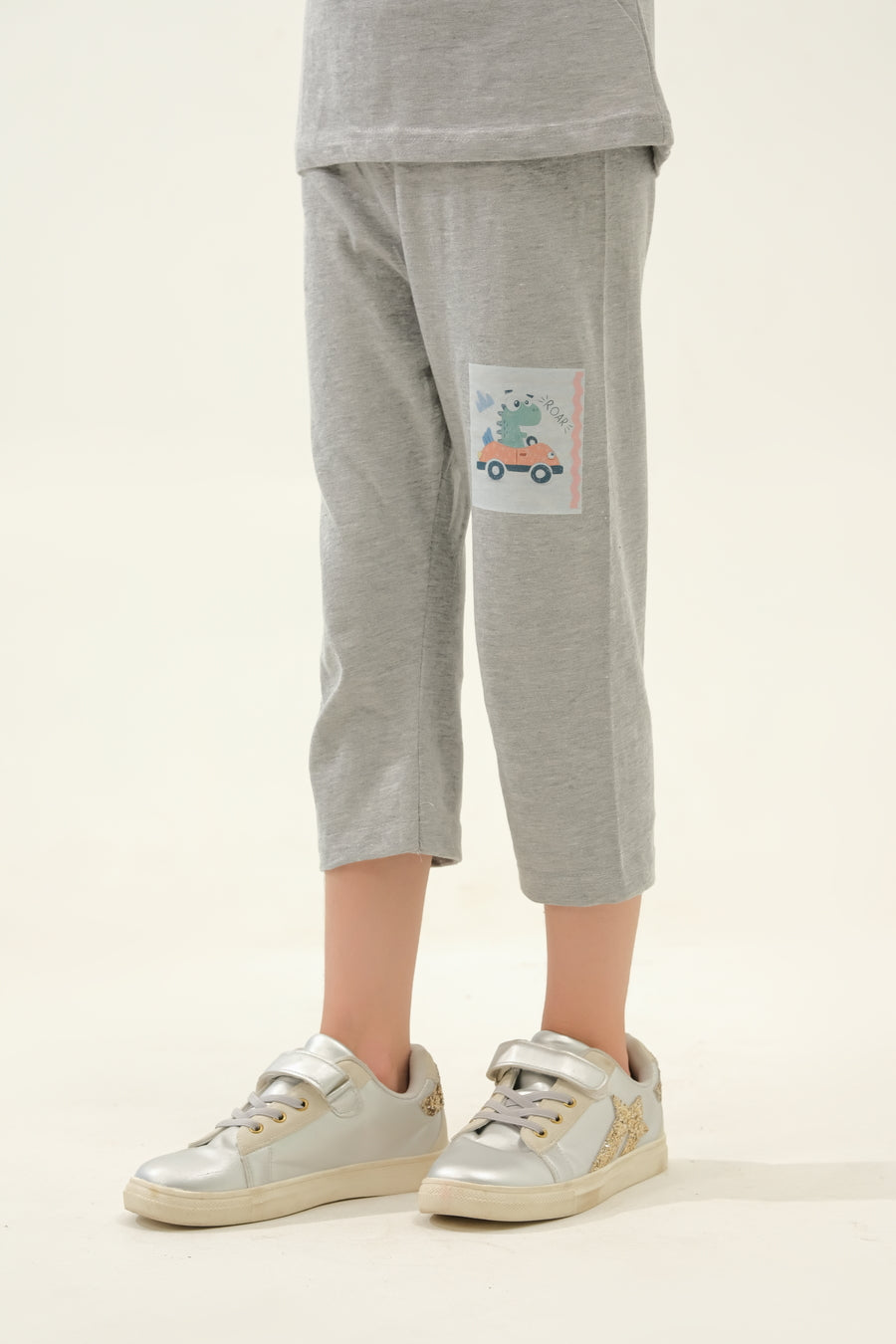 Girls' Grey Dinosaur Car Lounge Set