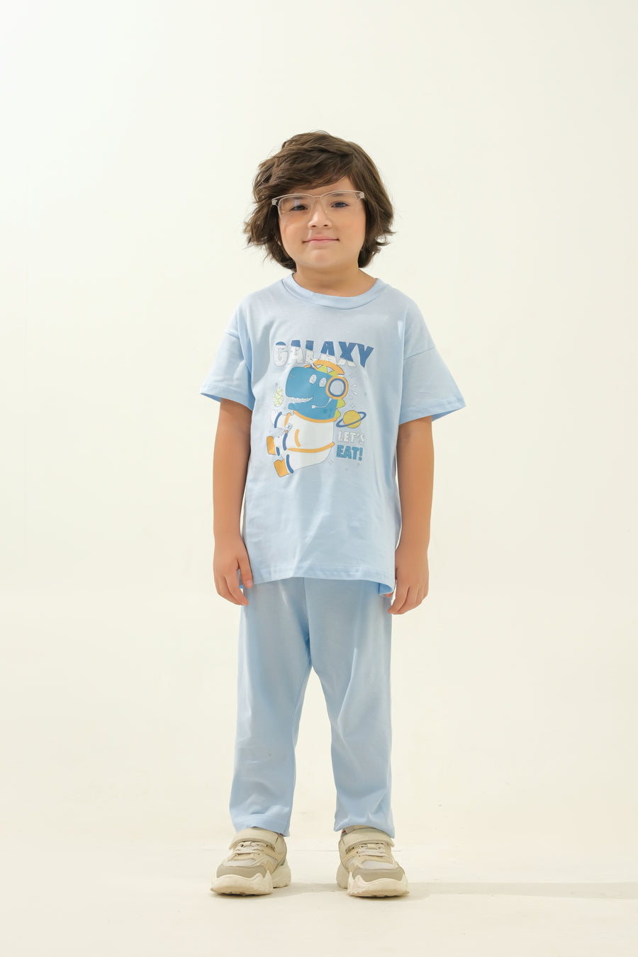 Boys' Light Blue Astronaut "Galaxy" Lounge Set
