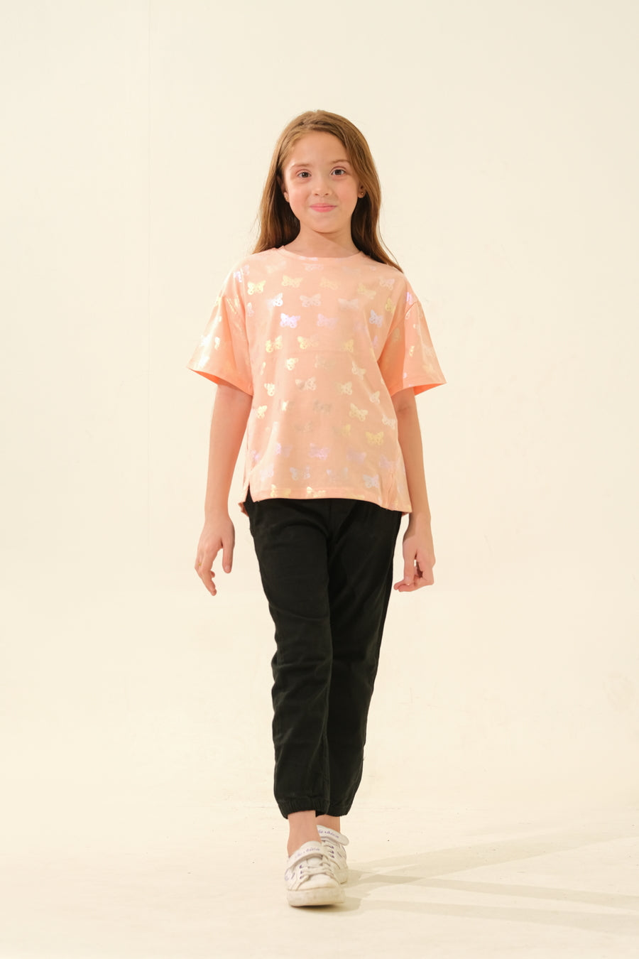 Kids' Style: Peach Butterfly Top