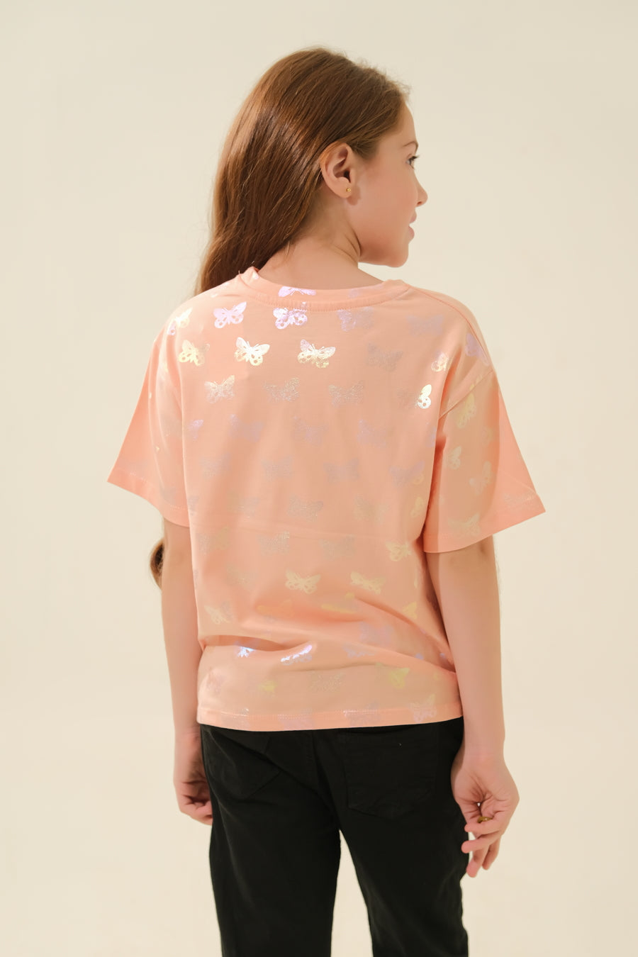 Kids' Style: Peach Butterfly Top
