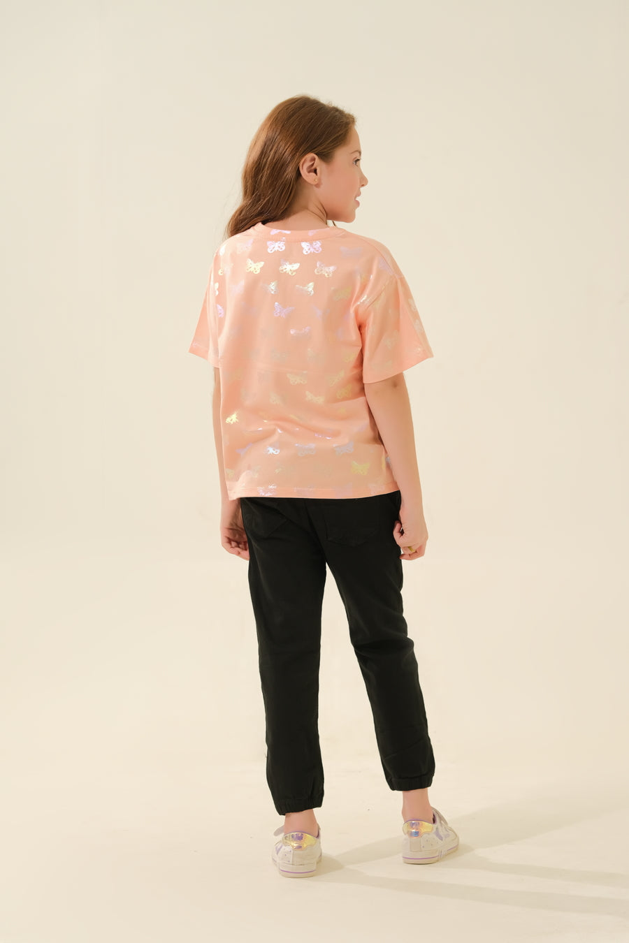 Kids' Style: Peach Butterfly Top