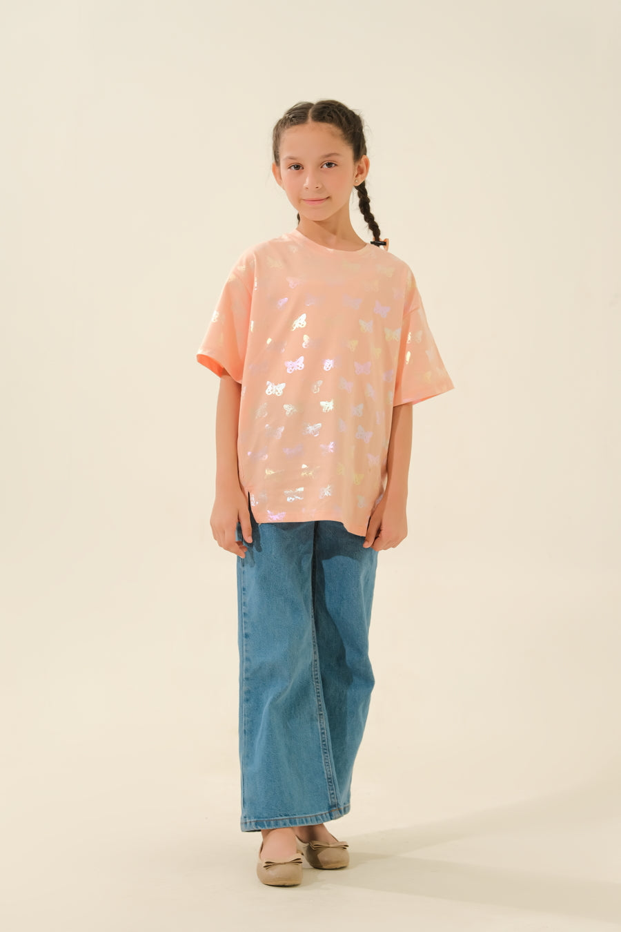 Kids' Style: Peach Butterfly Top