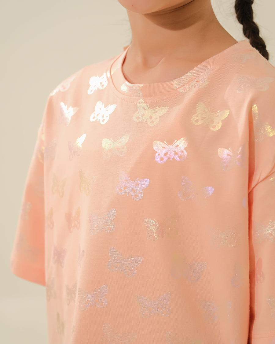 Kids' Style: Peach Butterfly Top