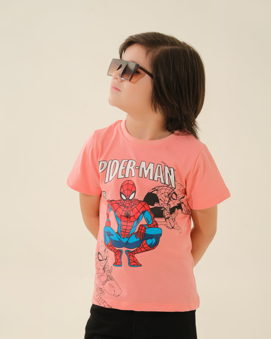Little Spidey Fan: Cool Kid in Spider-Man Tee