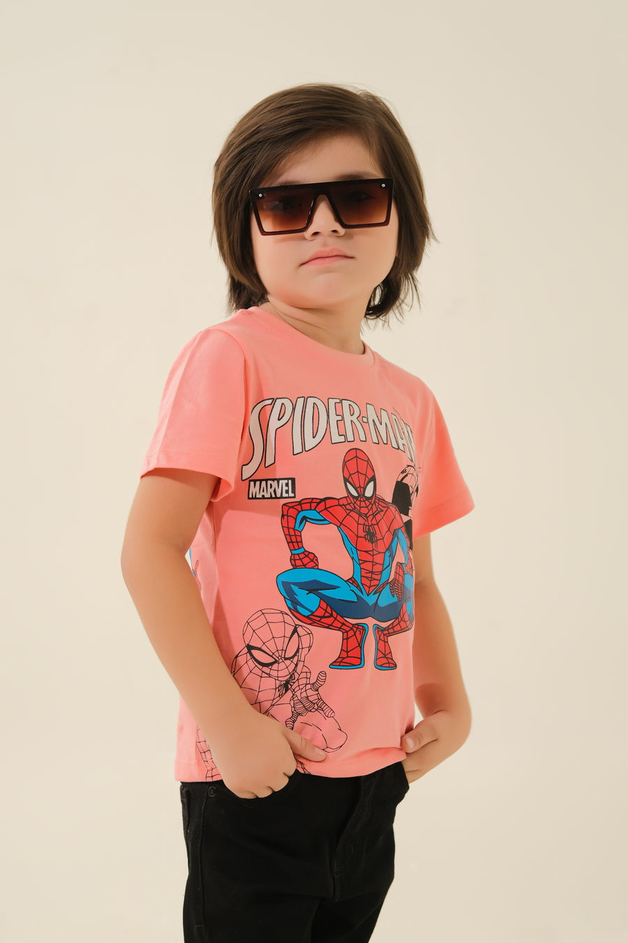 Little Spidey Fan: Cool Kid in Spider-Man Tee