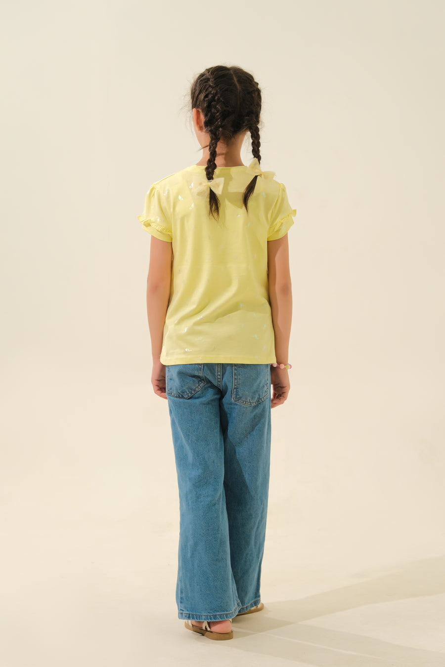 Kids' Yellow Snoopy & Paw Print T-Shirt