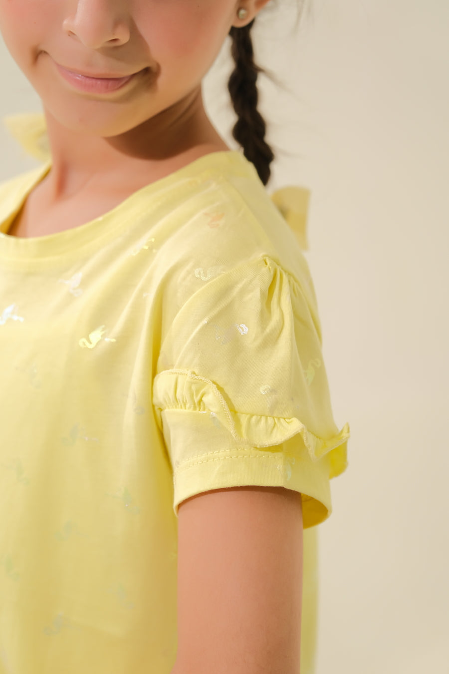Kids' Yellow Snoopy & Paw Print T-Shirt